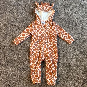 Old Navy 2T Giraffe Fleece Zip Up